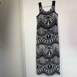 Lush maxi dress Boho style Aztec design